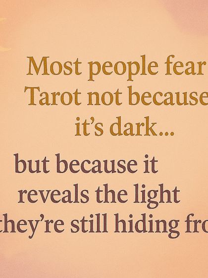 Why do people fear Tarot? This series explains that Tarot isn't dangerous because it's dark, but because it reveals the truths you hide from and pushes you to heal, grow, and finally break free.