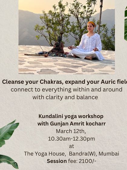 An invitation to a workshop in Mumbai. This session is designed to cleanse your chakras, expand your auric field, and connect you to everything within and around with clarity and balance.