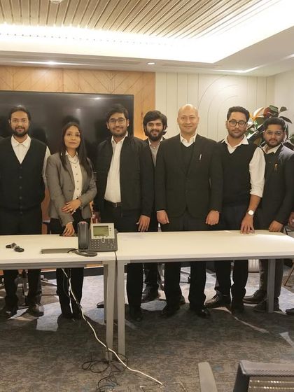 This photo was taken after a talk on penology and bail jurisprudence. My daughter's first question was "why are you the only woman?". It's a reminder that we must own our voice and be confident in our ability to lead, no matter the setting.