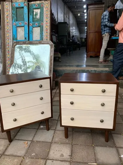 The two-tone nightstands in my workshop.