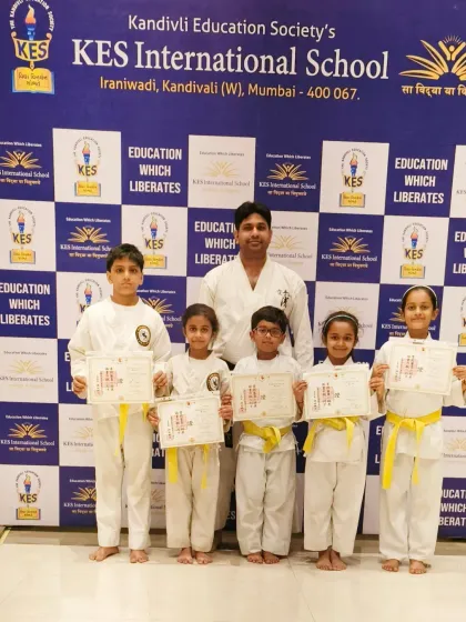 Another group of dedicated yellow belt students from our KES school program. It is a privilege to guide them on their path.