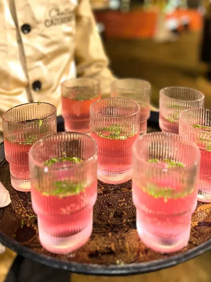 My Chilly Mojitos are a refreshing blend of mint and lime with a spicy twist. Served in elegant glasses, they are the perfect chilled beverage to welcome guests and awaken their senses.