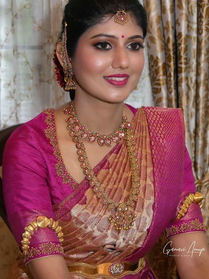 Ganavi Anup - Bridal Makeup Elegant Engagement Looks photo 12