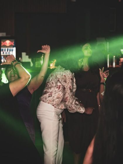 The dancefloor was alive with color and energy during the Phoolon Ki Holi event. I love dropping high-energy Bollywood tracks that match the festive mood.