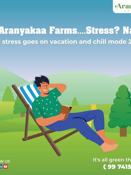 At Aranyakaa Farms, stress goes on vacation. Here, it's chill mode 24/7. This is green therapy at its finest.