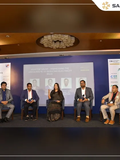 The panel discussion on 'Rooftop Solar: Harnessing the Green Route to Reducing Electricity Bills'. Our experts are leading the conversation on making solar accessible and profitable for C&I clients.