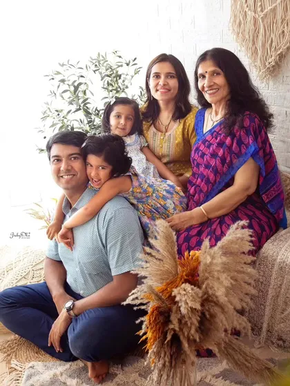 Three generations of love in one photo. Capturing the whole family, including grandparents, creates such a special and meaningful heirloom portrait.