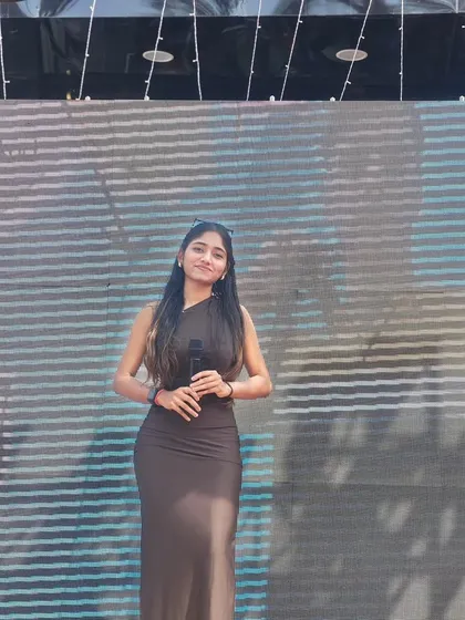 On stage with a mic in my hand is where I feel most at home, whether it's in Delhi or across the globe like this event in the UK. I bring a professional presence and high energy to every stage I step on.