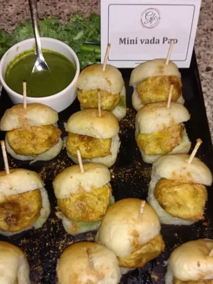 Even the slightest drizzle makes us crave vada pav. Our mini version of this Mumbai classic is perfect for parties, served with a spicy green chutney.
