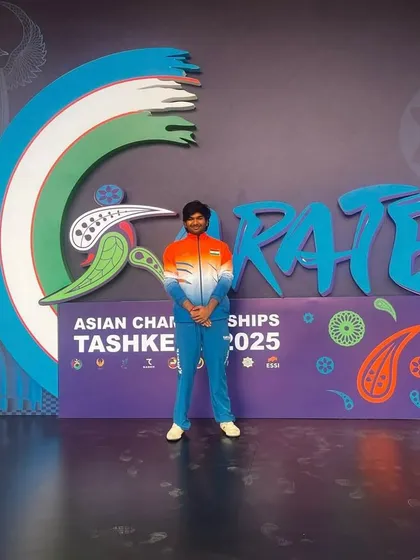 Here I am at the Asian Karate Championships in Tashkent after defeating athletes from five countries and securing the 6th rank. Competing on the world stage is an honor and a constant learning experience.