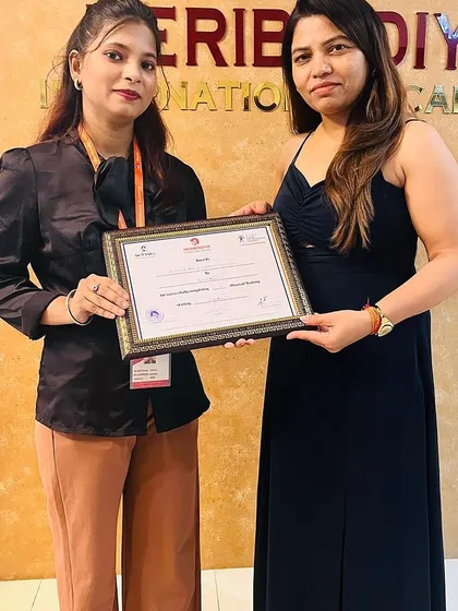 Celebrating the achievement of another dedicated student. Congratulations on becoming a certified beauty expert.