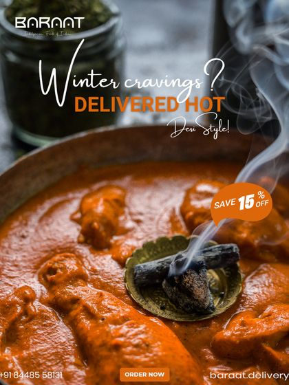Winter cravings? We deliver them hot and desi style. Our creamy, soul-soothing curries are the ultimate winter delights.