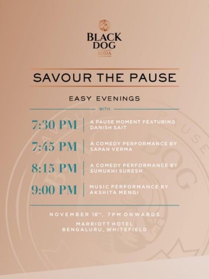 I couldn't believe I was sharing a lineup with some of my favorite comedians for this event at the Marriott Hotel in Bengaluru.