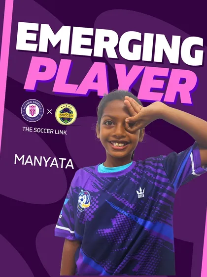 Manyata, our Emerging Player from the U14 squad, a rising star to watch for the future.