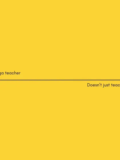 A yoga teacher doesn't just teach. They do so much more.