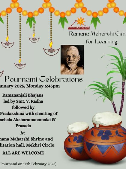 Ramana Maharshi Centre for Learning - Spiritual & Cultural Events Pournami: Full Moon Celebrations photo 6