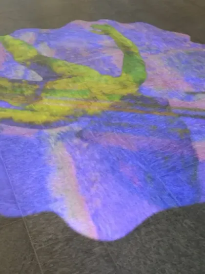 For the Novartis Campus in Basel, I collaborated with artist Pipilotti Rist on 'Amorphous Color Rain'. This video art is projected onto the floor, transforming the granite surface into a dynamic, kaleidoscopic canvas that references microscopic imagery.