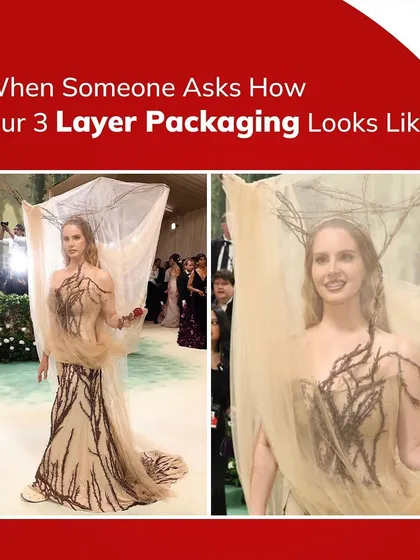 When someone asks what my 3-layer packaging looks like, I show them this. It's all about providing layers of protection, with style.
