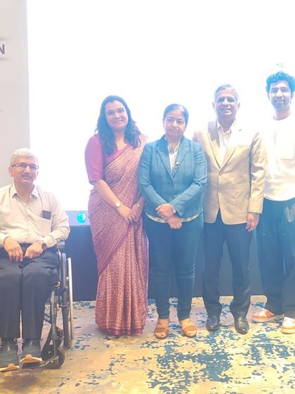 With esteemed colleagues at the Guiderm Dermatology Meet. Connecting with passionate minds in the field is always a highlight of these educational events.