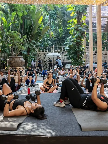 It’s not just about the workout, it’s about the community. This is a shot from our outdoor training event, where the energy is just as important as the exercise.