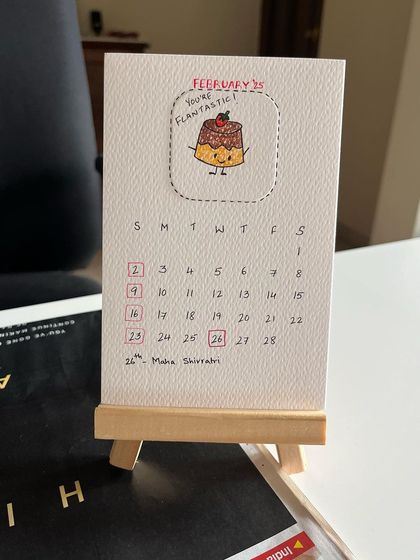 Shraddhadoodles - Custom Art & Merchandise Hand-drawn 2025 Desk Calendars photo 5