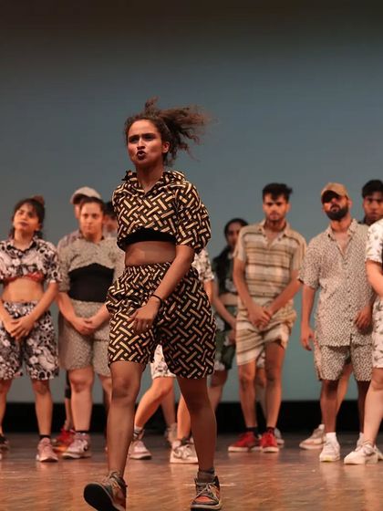 Our hip hop crew bringing the house down. We choreograph large group pieces that fill the stage with energy and attitude.