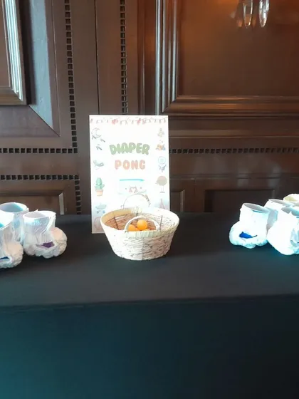 For baby showers, I offer themed games like "Diaper Pong". It's a fun and humorous twist on the classic pong game that perfectly fits the occasion.