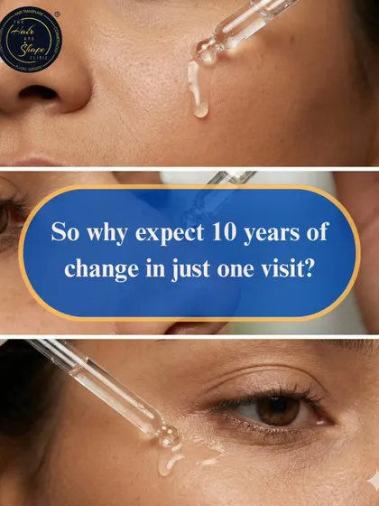 You wouldn't expect to reverse 10 years of change in just one visit to the gym, so why expect it from your skin? Great results are a journey we take together.