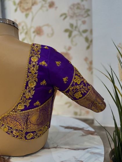 Chaithu Gowda - Custom Designer Ethnic Wear Custom Embroidered Blouses photo 96
