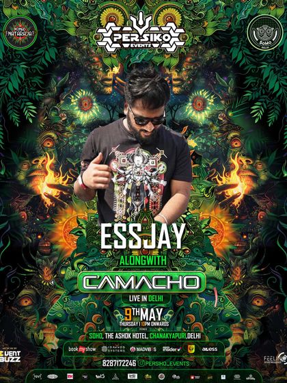 My artist flyer for the show with Brazilian hitech sensation Henrique Camacho. I love to unleash my own fine psychedelia tunes at these events.