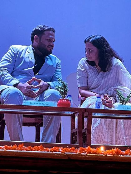 In a panel discussion at ITM, exploring how ancient knowledge systems like Ayurveda can provide solutions for today's challenges.