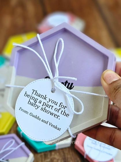 Hues of Memories - Custom Eco-Resin Home Decor Personalized Coasters photo 16