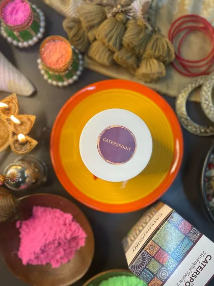 Another view of our festive dessert jar, perfect for celebrations like Janmashtami and Navratri.