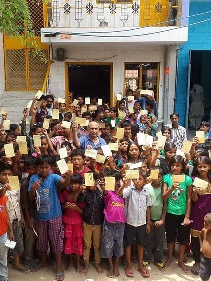 "Postcard Bombs". A powerful campaign where hundreds of children wrote postcards to the authorities demanding their rights. This is a peaceful but firm way of making our voices heard.