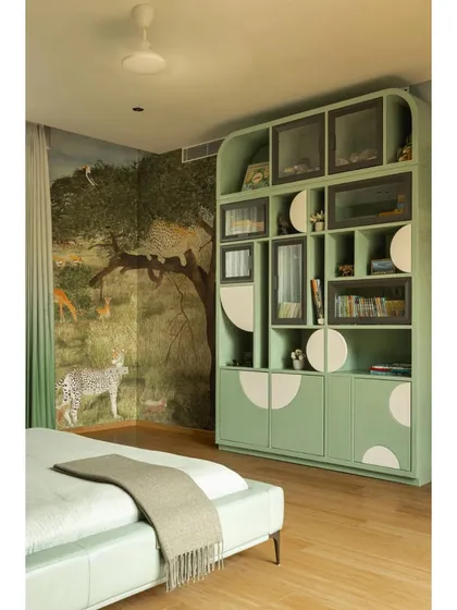 We feature WAF-shortlisted projects like this residential interior by N G Associates, which includes a playful and imaginative children's bedroom with a jungle-themed mural.