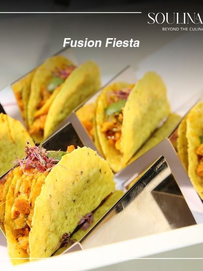 A fusion fiesta of flavour with these vibrant chicken tikka tacos. A perfect blend of Indian spices and Mexican flair.