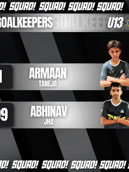 Meet the goalkeepers of our U13 squad. They are the guardians of our goal, trained to be fearless and reliable.