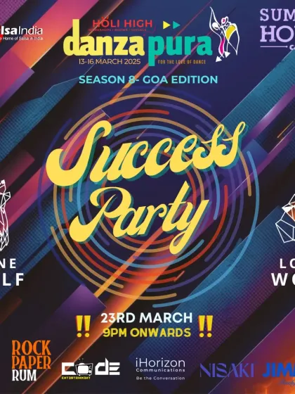 After an incredible festival, the party does not stop. We host success parties to celebrate the amazing experience and bring the entire community together one last time to dance and relive the memories. This was for the Danzapura Season 8 Goa Edition.