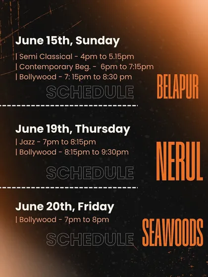Our free workshop schedule for various style batches. We invite everyone to join and be a part of Soul 2 Sole's biggest event of the year, RUH 18.