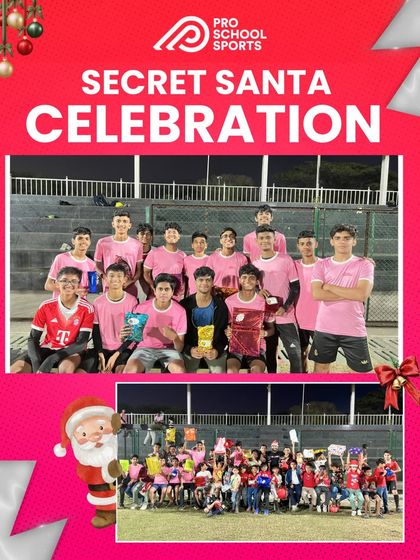Fun and festive vibes at our Secret Santa celebration. Building team spirit off the field is just as important.