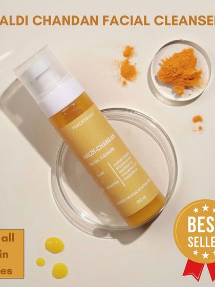 My all-time favorite Haldi Chandan Facial Cleanser is a bestseller for a reason. Suitable for all skin types, it harnesses the power of turmeric and sandalwood for a radiant glow.