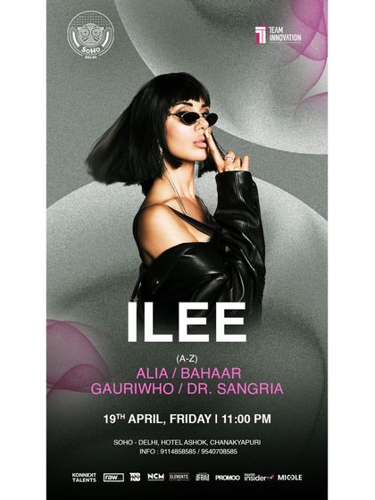 The poster for a Friday night gig at SOHO, Delhi, with a stacked lineup.