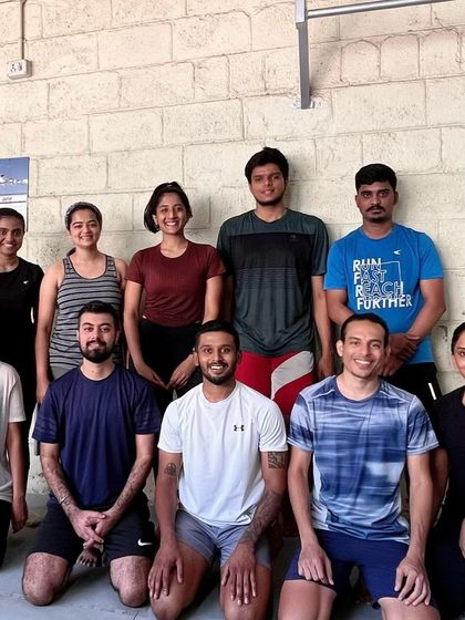 The crew after smashing a weekend HIIT session.