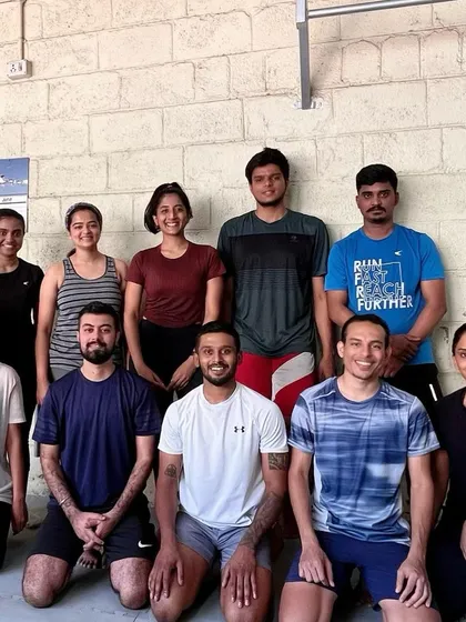 The crew after smashing a weekend HIIT session.