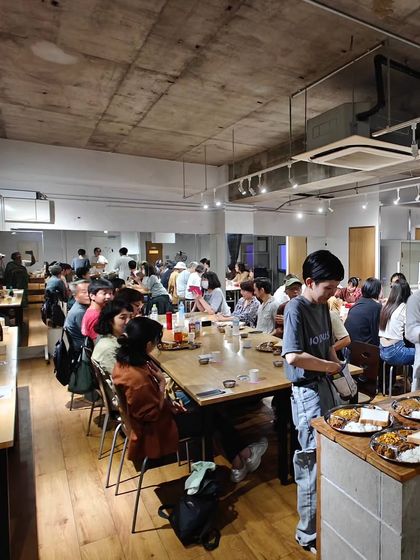 A full house at my culinary exchange event in Nagoya, Japan. The room was buzzing with energy and excitement as people gathered to experience Maharashtrian food for the first time.