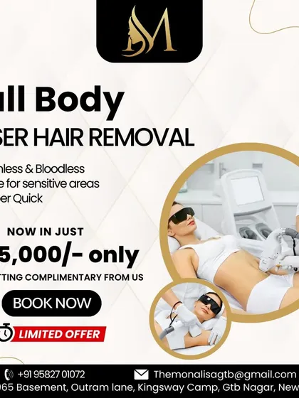 Take advantage of our limited-time offer for full body laser hair removal. This package is a safe, quick, and painless way to achieve lasting smoothness, even on sensitive areas, and includes a complimentary first sitting.