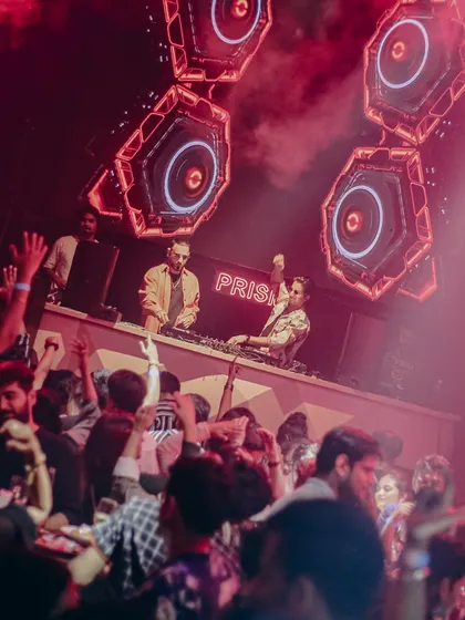 Rocking the decks at India’s top nightclub, Prism Hyderabad. The lights, the sound, the crowd, everything was on point.