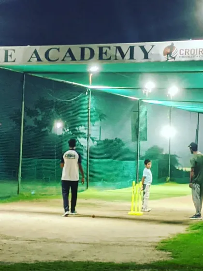 Our academy nets are lit up for night sessions. This facility is available for anyone who wants to put in the extra hours after work or school.