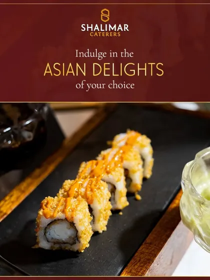 Indulge in the Asian delights of your choice. This image showcases our beautifully rolled sushi, demonstrating our versatility and ability to cater to diverse culinary preferences.