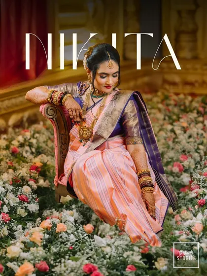 A bride resting in a sea of flowers, a moment of serene beauty and quiet confidence. We love creating artistic bridal portraits like this, turning a fleeting feeling into a timeless piece of art.